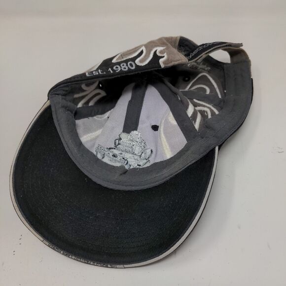 Dixie Chopper Men's Strapback Hat Tan Black OSFM Embroidered Flames Logo - Picture 10 of 12